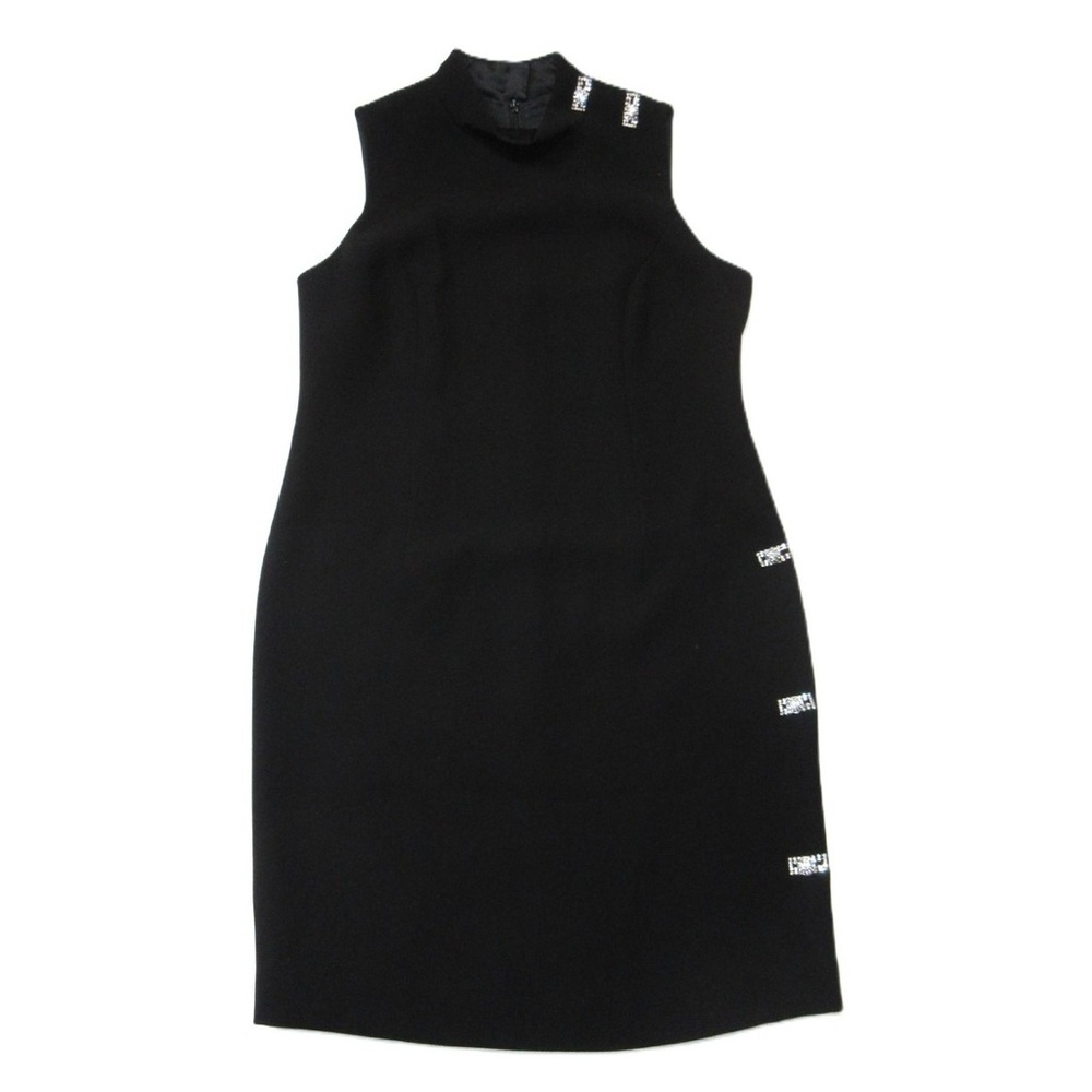 Teri Jon Black Sleeveless Mini Dress